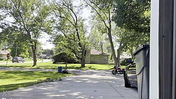 hey watch us risk public blowjob face fuck getting caught