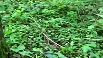 Milf drops big ass woods fuck!