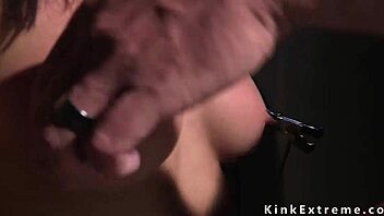 gagged slave in bondage fisted rough and deep?