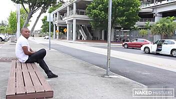 Short hair blonde craves big black cock throat pounding