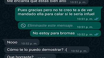 Mi Amiga En Mini Short Se Pone Caliente En Whatsapp Chat!