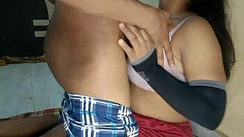 College girlfriend moans passionately during intense boyfriend fuck