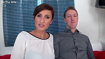 Gabrielle Gucci short hair wife huge BBC cuckold facial 😈🍆💦