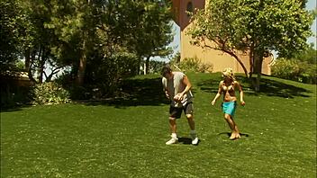 Eva Angelina Deepthroats Thick Cock Fucks Doggystyle Bent Over Outdoors