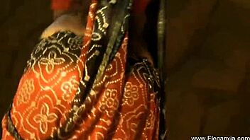 sweet indian milf teases with sensual striptease and dancing