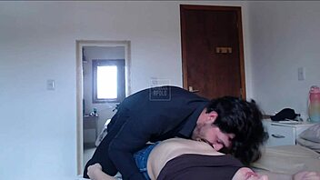 Submissive Wife Kisses Girlfriend Natural Tits