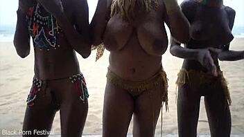 three african tribe witches dance skinny big tits ritual