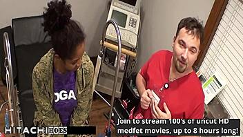 Doctor rams hitachi wand forcing lotus lain's explosive orgasms