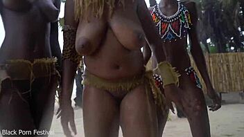 three african tribe witches dance skinny big tits ritual