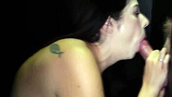 anna drains 10 gloryhole cumshots on tongue 😋💦