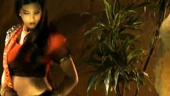 sweet indian milf teases with sensual striptease and dancing