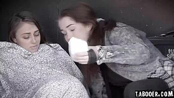 evelyn claire licks gia derza's pussy to save her from streets