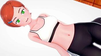 gwen loves sneaky workouts wanna give her that big cock adult parody style?