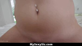 Kasey Miller 69s stepbro on couch from snacks to licking