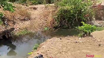 wanna fuck this babe outdoors in the garden river yard?