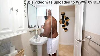 house pest pussy licked to interracial creampie!