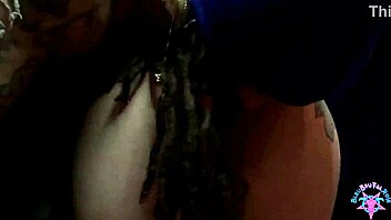 bleuberry's huge tattooed ass twerks in lingerie teasing big cock