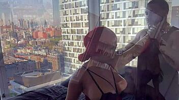 ebony goddess massages big black cock interracial surprise