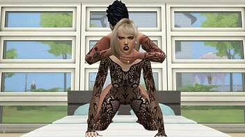 Amateur Couple Fucks Hard Doggystyle In Lingerie Game Sims 4