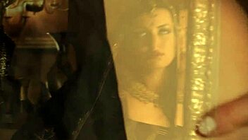 Brunette slips into her sleek BLACK DRESS elegantly