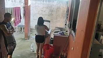 Horny Maid Can't Resist My Huge Erect Cock Workout!