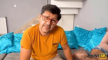 Hunt4k Girlfriend Fucks Boyfriend and Buddy for Cash!