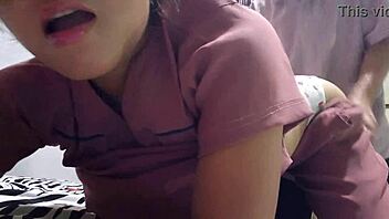 sexy latina bends over for intense doggystyle pounding