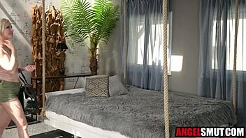 Blonde lesbians get asses pounded by sneaky photographer in ffm threesome