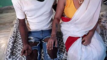 Indian bhabhi's wild ffm threesome with hubby and hot wife emoji 🔥💦