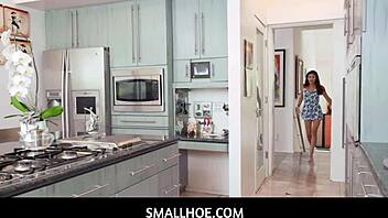 mina luxx sucks bf's thick cock after hide-and-seek!