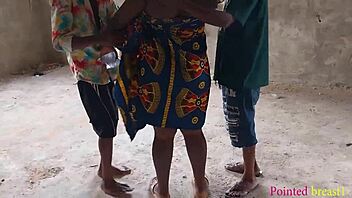 two huge cocks spoil my big ass outdoors