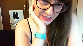 hey, watch your sexy italian student masturbate with used tampon?