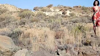 petite russian elina love strips shaved pussy outdoors in playboy centerfold tease