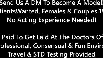 Doctor rams hitachi wand forcing lotus lain's explosive orgasms