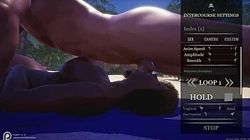 big ass curvy black milf indra fucks jason's big cock on beach loving shaved pussy