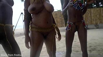 three african tribe witches dance skinny big tits ritual