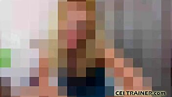 jerk big cock fast for femdom cei cum explosion command