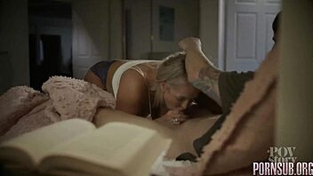 big ass blonde milf seduces with creampie tease