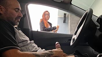 risky street public redhead college masturbation dare you to watch!