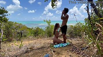 amateur latina milf anal fucked outdoors on nordeste beach natural tits