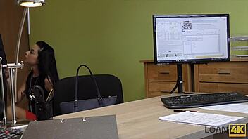 Loan4k Rich Czech Teen Solves Problems with Pov Blowjob Casting