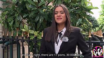 Alice Axx's Hairy Pussy Takes Deep Paris Anal