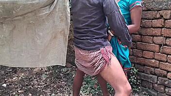 Desi Wife's Wild Outdoor Fuck with Neighbor Boys