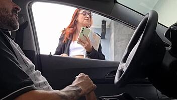 risky street public redhead college masturbation dare you to watch!