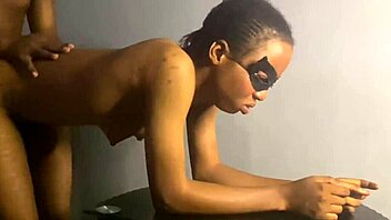 ebony babe moans screams cums hard on my thick black cock