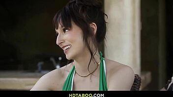 stepmom vacation turns taboo with young lover's unexpected creampie