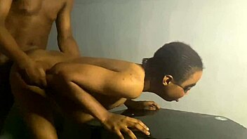 ebony babe moans screams cums hard on my thick black cock