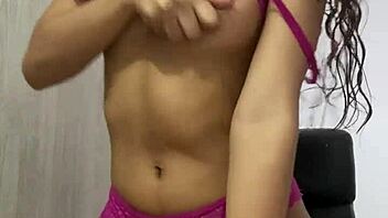 hot petite 18+ girl im pink underwear chair excitin me bad