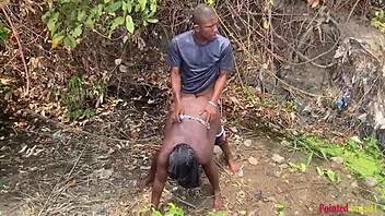 wanna fuck this babe outdoors in the garden river yard?