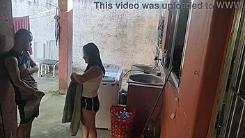 Horny Maid Can't Resist My Huge Erect Cock Workout!